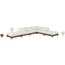  Manufacturer Color_Cream -- Turin 160" Cream Fabric Upholstered 6 pc Modular Sectional IMAGE 7