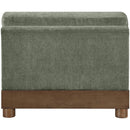  Manufacturer Color_Green -- Turin Green Fabric Upholstered Modular Armless Chair IMAGE 4