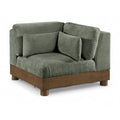  Manufacturer Color_Green -- Turin Green Fabric Upholstered Modular Corner Chair IMAGE 1
