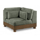  Manufacturer Color_Green -- Turin Green Fabric Upholstered Modular Corner Chair IMAGE 1