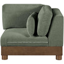  Manufacturer Color_Green -- Turin Green Fabric Upholstered Modular Corner Chair IMAGE 2