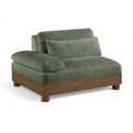  Manufacturer Color_Green -- Turin Green Fabric Upholstered Modular Left Arm Chair IMAGE 1