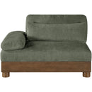  Manufacturer Color_Green -- Turin Green Fabric Upholstered Modular Left Arm Chair IMAGE 3