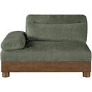  Meridian Turin Green Fabric Upholstered Modular Left Arm Chair IMAGE 3