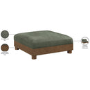  Manufacturer Color_Green -- Turin Green Fabric Upholstered Modular Ottoman IMAGE 5