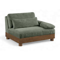  Manufacturer Color_Green -- Turin Green Fabric Upholstered Modular Right Arm Chair IMAGE 1
