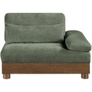  Manufacturer Color_Green -- Turin Green Fabric Upholstered Modular Right Arm Chair IMAGE 2