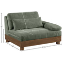  Manufacturer Color_Green -- Turin Green Fabric Upholstered Modular Right Arm Chair IMAGE 6