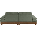  Meridian Turin 95.5" Green Fabric Upholstered 2 pc Modular Loveseat IMAGE 5