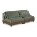  Manufacturer Color_Green -- Turin 80" Green Fabric Upholstered 2 pc Modular Loveseat IMAGE 1