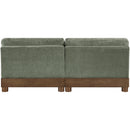  Manufacturer Color_Green -- Turin 80" Green Fabric Upholstered 2 pc Modular Loveseat IMAGE 4