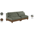  Manufacturer Color_Green -- Turin 80" Green Fabric Upholstered 2 pc Modular Loveseat IMAGE 7
