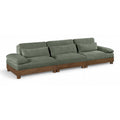  Manufacturer Color_Green -- Turin 135.5" Green Fabric Upholstered 3 pc Modular Sofa IMAGE 1
