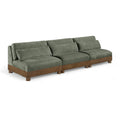  Manufacturer Color_Green -- Turin 120" Green Fabric Upholstered 3 pc Modular Sofa IMAGE 1