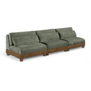  Manufacturer Color_Green -- Turin 120" Green Fabric Upholstered 3 pc Modular Sofa IMAGE 1