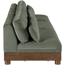  Manufacturer Color_Green -- Turin 120" Green Fabric Upholstered 3 pc Modular Sofa IMAGE 3