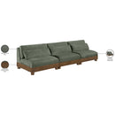  Manufacturer Color_Green -- Turin 120" Green Fabric Upholstered 3 pc Modular Sofa IMAGE 7