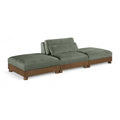  Manufacturer Color_Green -- Turin 120" Green Fabric Upholstered 3 pc Modular Sofa IMAGE 1