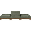  Manufacturer Color_Green -- Turin 120" Green Fabric Upholstered 3 pc Modular Sofa IMAGE 2