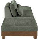  Manufacturer Color_Green -- Turin 120" Green Fabric Upholstered 3 pc Modular Sofa IMAGE 4