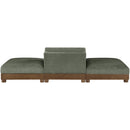  Manufacturer Color_Green -- Turin 120" Green Fabric Upholstered 3 pc Modular Sofa IMAGE 5