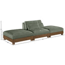  Manufacturer Color_Green -- Turin 120" Green Fabric Upholstered 3 pc Modular Sofa IMAGE 6