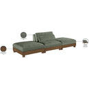  Manufacturer Color_Green -- Turin 120" Green Fabric Upholstered 3 pc Modular Sofa IMAGE 7