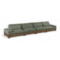  Manufacturer Color_Green -- Turin 175.5" Green Fabric Upholstered 4 pc Modular Sofa IMAGE 1