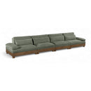 Manufacturer Color_Green -- Turin 175.5" Green Fabric Upholstered 4 pc Modular Sofa IMAGE 1