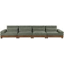  Manufacturer Color_Green -- Turin 175.5" Green Fabric Upholstered 4 pc Modular Sofa IMAGE 2