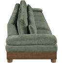  Meridian Turin 175.5" Green Fabric Upholstered 4 pc Modular Sofa IMAGE 3