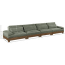  Manufacturer Color_Green -- Turin 175.5" Green Fabric Upholstered 4 pc Modular Sofa IMAGE 6