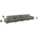  Manufacturer Color_Green -- Turin 175.5" Green Fabric Upholstered 4 pc Modular Sofa IMAGE 7