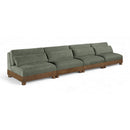  Manufacturer Color_Green -- Turin 160" Green Fabric Upholstered 4 pc Modular Sofa IMAGE 1