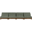  Manufacturer Color_Green -- Turin 160" Green Fabric Upholstered 4 pc Modular Sofa IMAGE 3