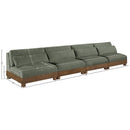  Manufacturer Color_Green -- Turin 160" Green Fabric Upholstered 4 pc Modular Sofa IMAGE 6