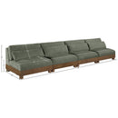  Meridian Turin 160" Green Fabric Upholstered 4 pc Modular Sofa IMAGE 6