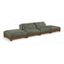  Manufacturer Color_Green -- Turin 160" Green Fabric Upholstered 4 pc Modular Sofa IMAGE 1