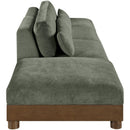  Manufacturer Color_Green -- Turin 160" Green Fabric Upholstered 4 pc Modular Sofa IMAGE 4