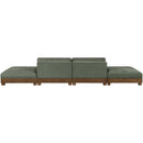  Manufacturer Color_Green -- Turin 160" Green Fabric Upholstered 4 pc Modular Sofa IMAGE 5