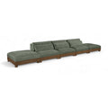  Manufacturer Color_Green -- Turin 200" Green Fabric Upholstered 5 pc Modular Sofa IMAGE 1