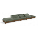  Manufacturer Color_Green -- Turin 200" Green Fabric Upholstered 5 pc Modular Sofa IMAGE 1