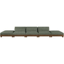  Manufacturer Color_Green -- Turin 200" Green Fabric Upholstered 5 pc Modular Sofa IMAGE 3
