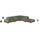 Meridian Turin 120" Green Fabric Upholstered 5 pc Modular Sectional IMAGE 7