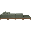 Manufacturer Color_Green -- Turin 160" Green Fabric Upholstered 6 pc Modular Sectional IMAGE 5