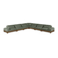  Manufacturer Color_Green -- Turin 167.75" Green Fabric Upholstered 7 pc Modular Sectional IMAGE 1