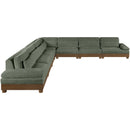  Manufacturer Color_Green -- Turin 167.75" Green Fabric Upholstered 7 pc Modular Sectional IMAGE 3