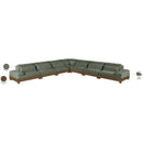  Meridian Turin 167.75" Green Fabric Upholstered 7 pc Modular Sectional IMAGE 7