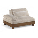  Meridian Turin Taupe Fabric Upholstered Modular Left Arm Chair IMAGE 1
