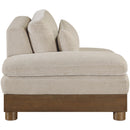  Manufacturer Color_Taupe -- Turin Taupe Fabric Upholstered Modular Left Arm Chair IMAGE 4